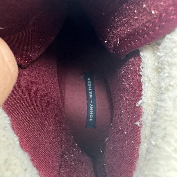 Tommy Hilfiger TwRussel Leather & Rubber Duck Boots Size 11 Brown Blue Womens - Picture 6 of 8